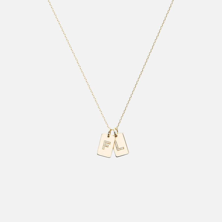 Diamond Tag Necklace