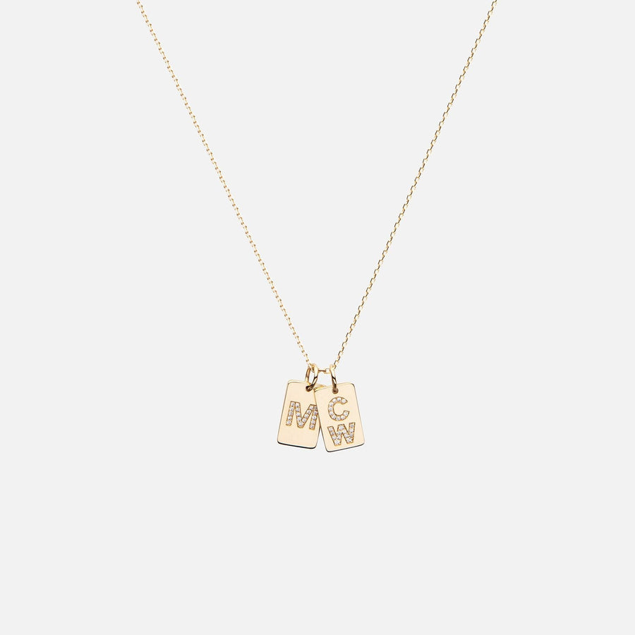 Diamond Tag Necklace